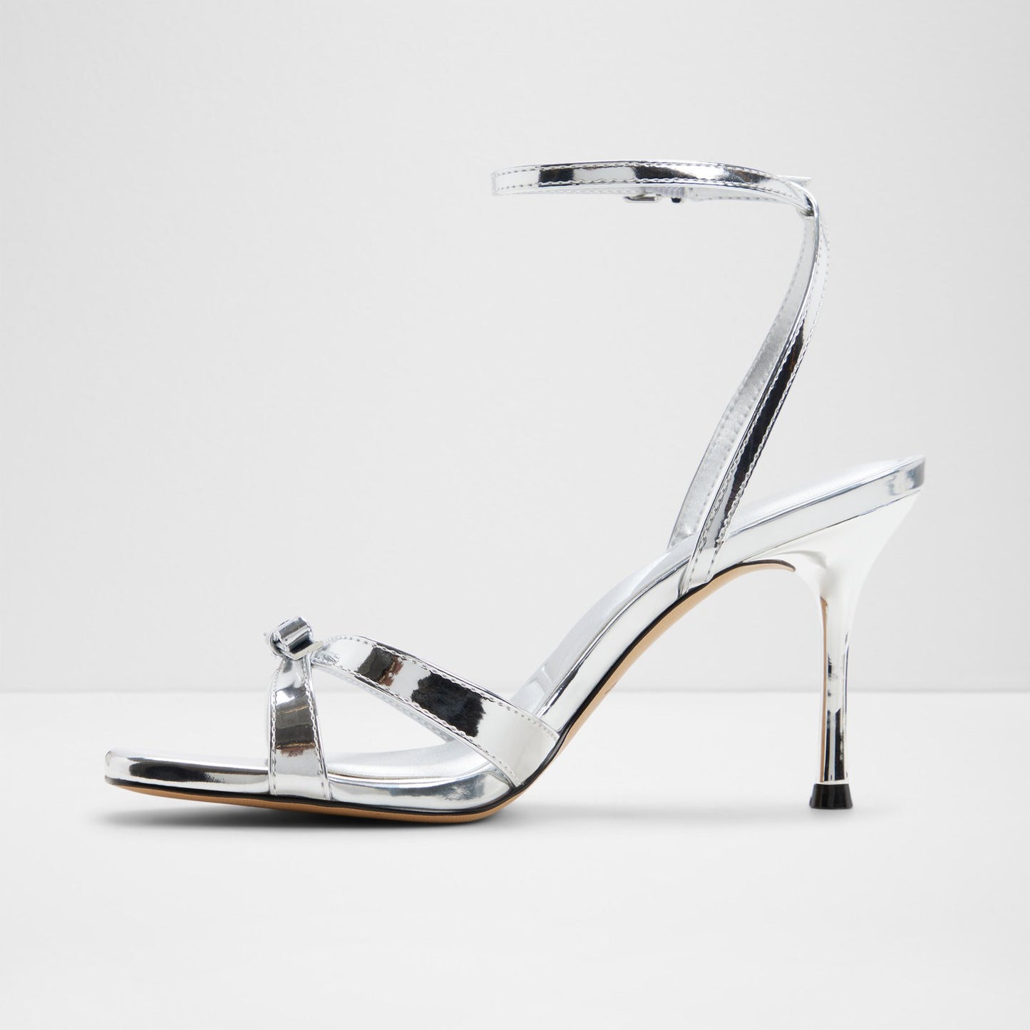 Kadın Gümüş Topuklu Sandalet-3