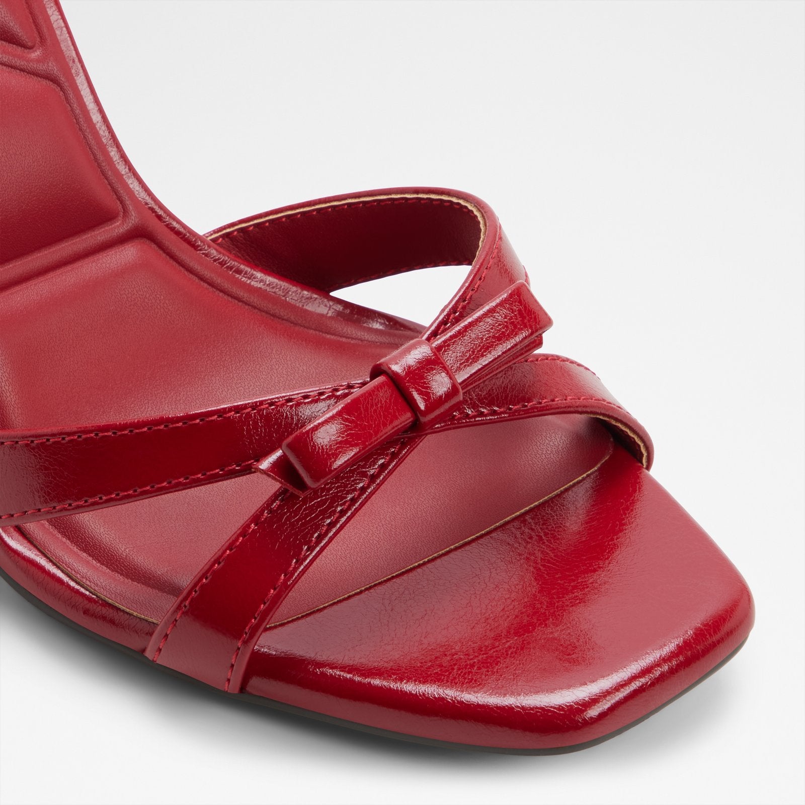 Kadın Kırmızı Topuklu Sandalet-5