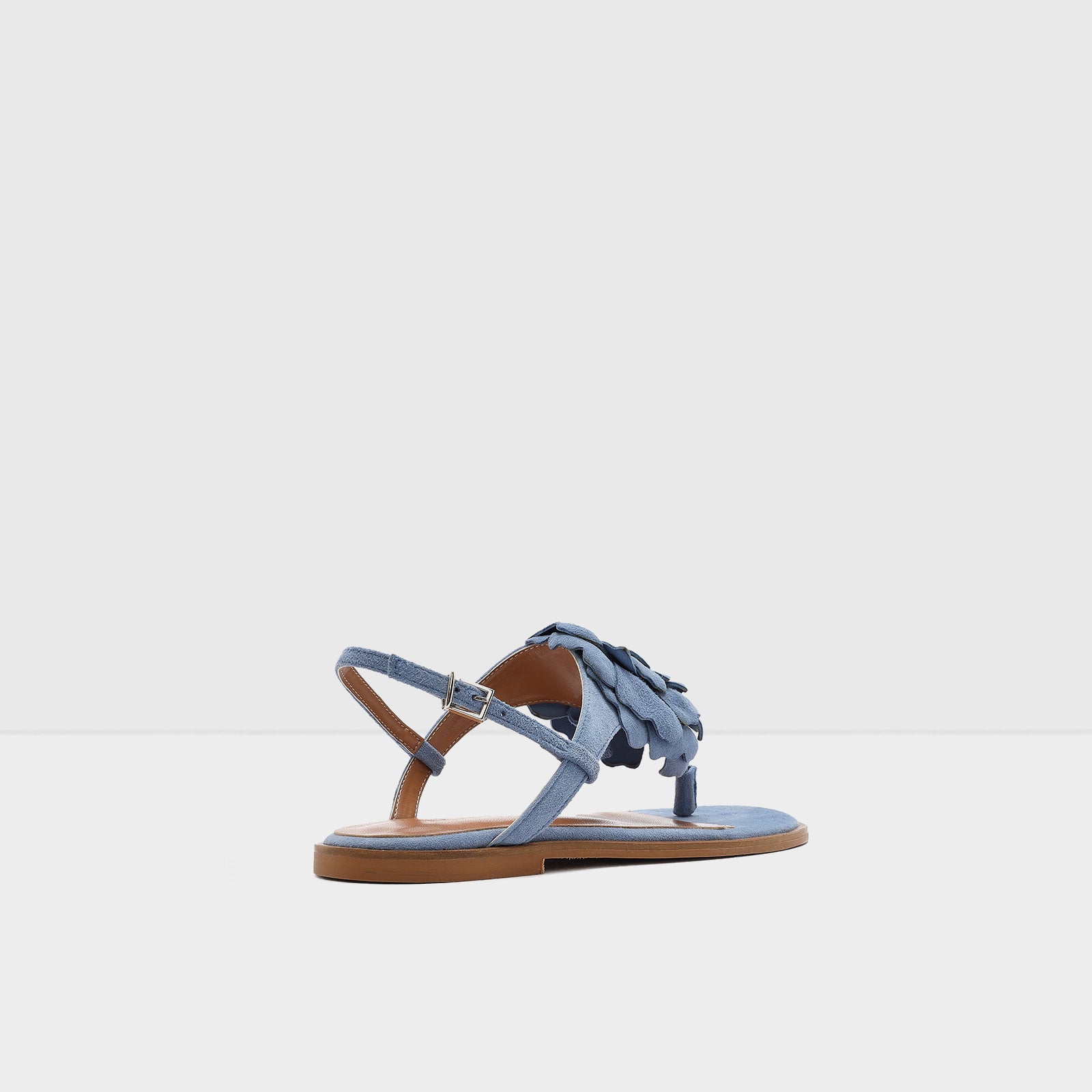 Kadın Mavi Düz Sandalet-2