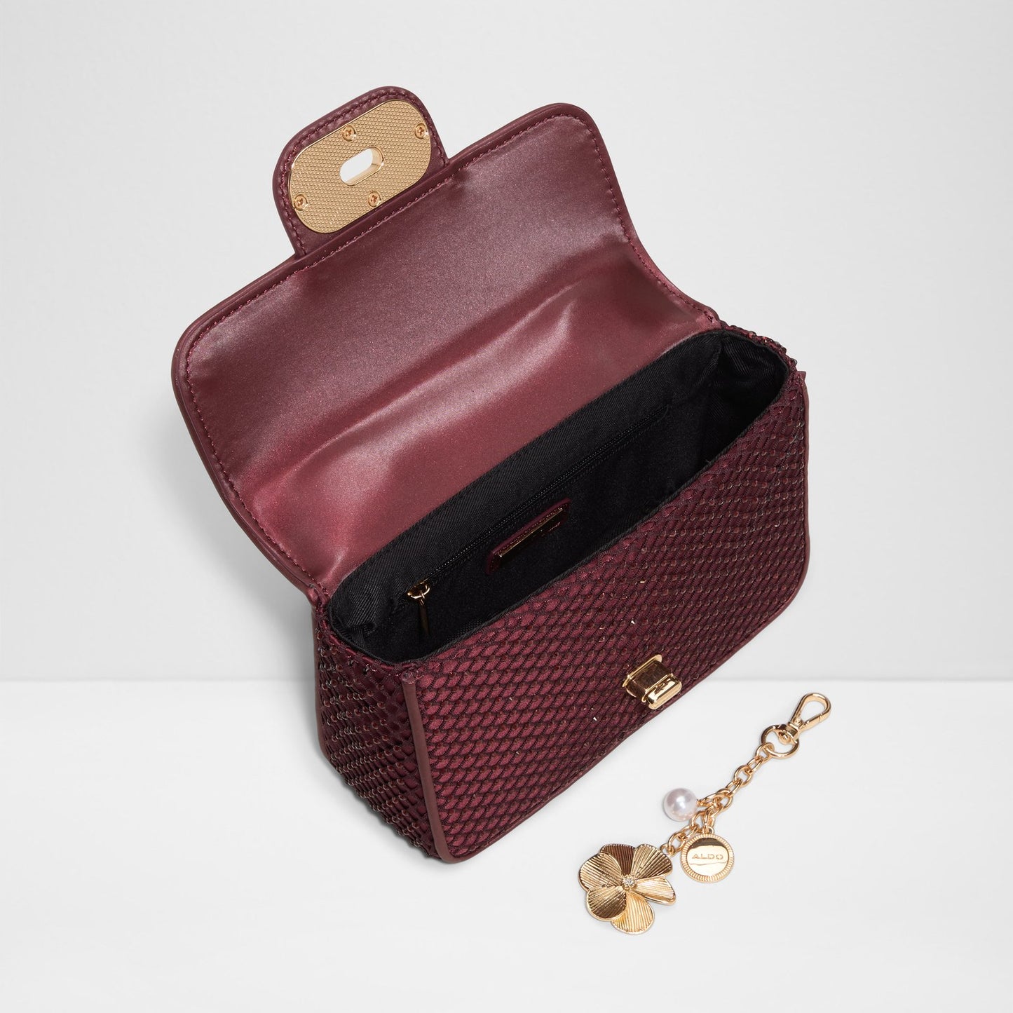 Kadın Bordo Clutch El Çantası-3