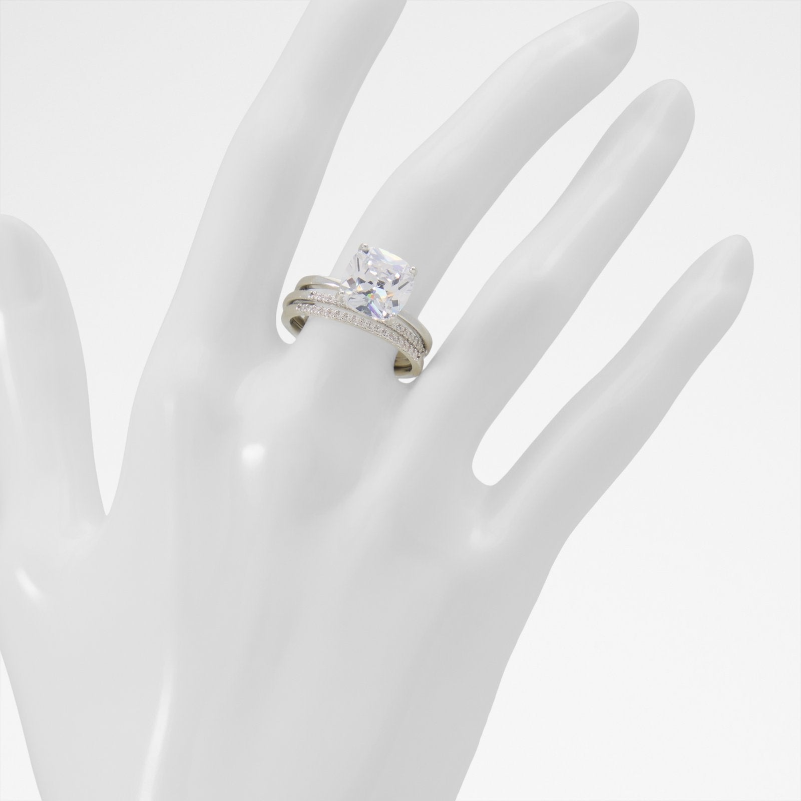 Kadın Gümüş Rengi Yüzük-2