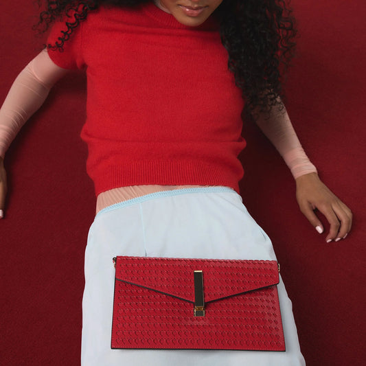 LOVECLUTCH Kadın Kırmızı El Çantası
