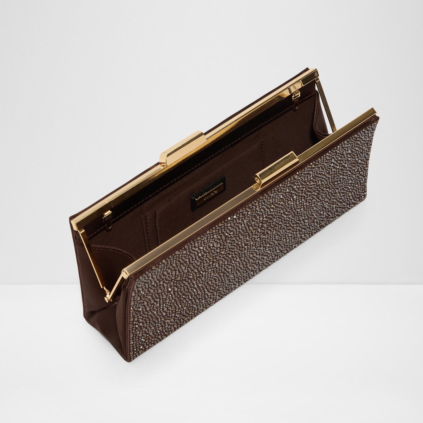Kadın Kahve Clutch El Çantası-3