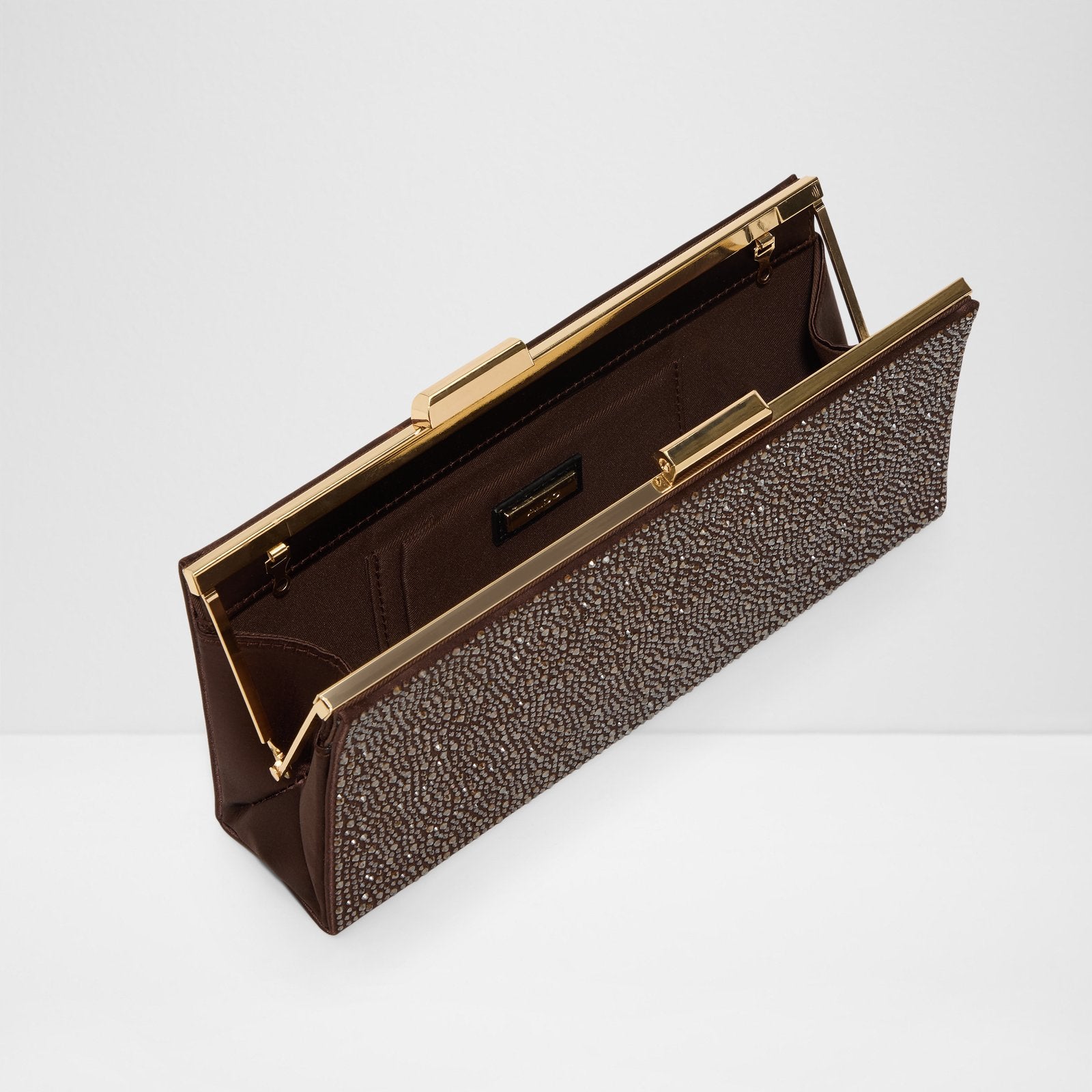 Kadın Kahve Clutch El Çantası-3