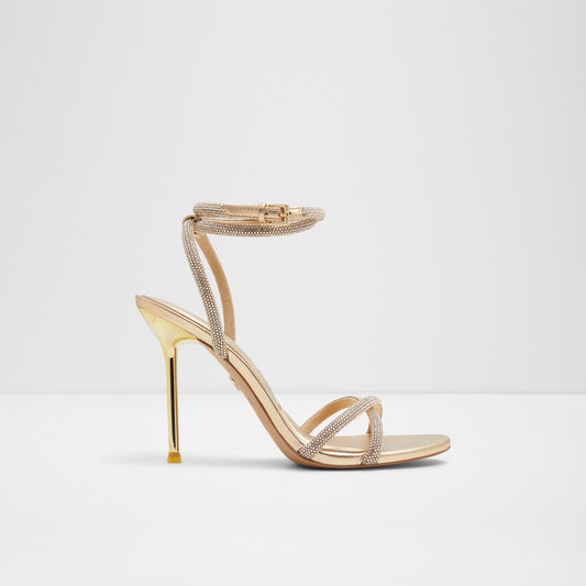Kadın Gold Topuklu Sandalet-1