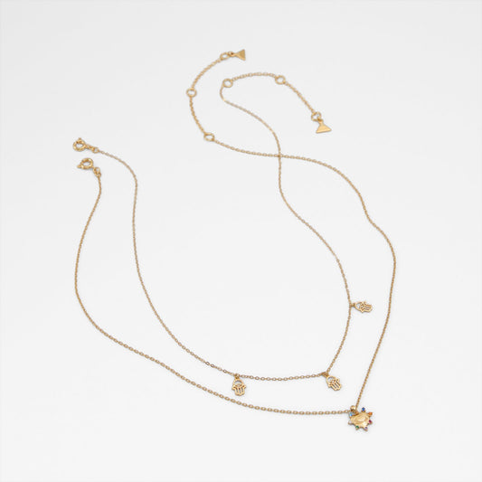 Kadın Gold Rengi Kolye-1