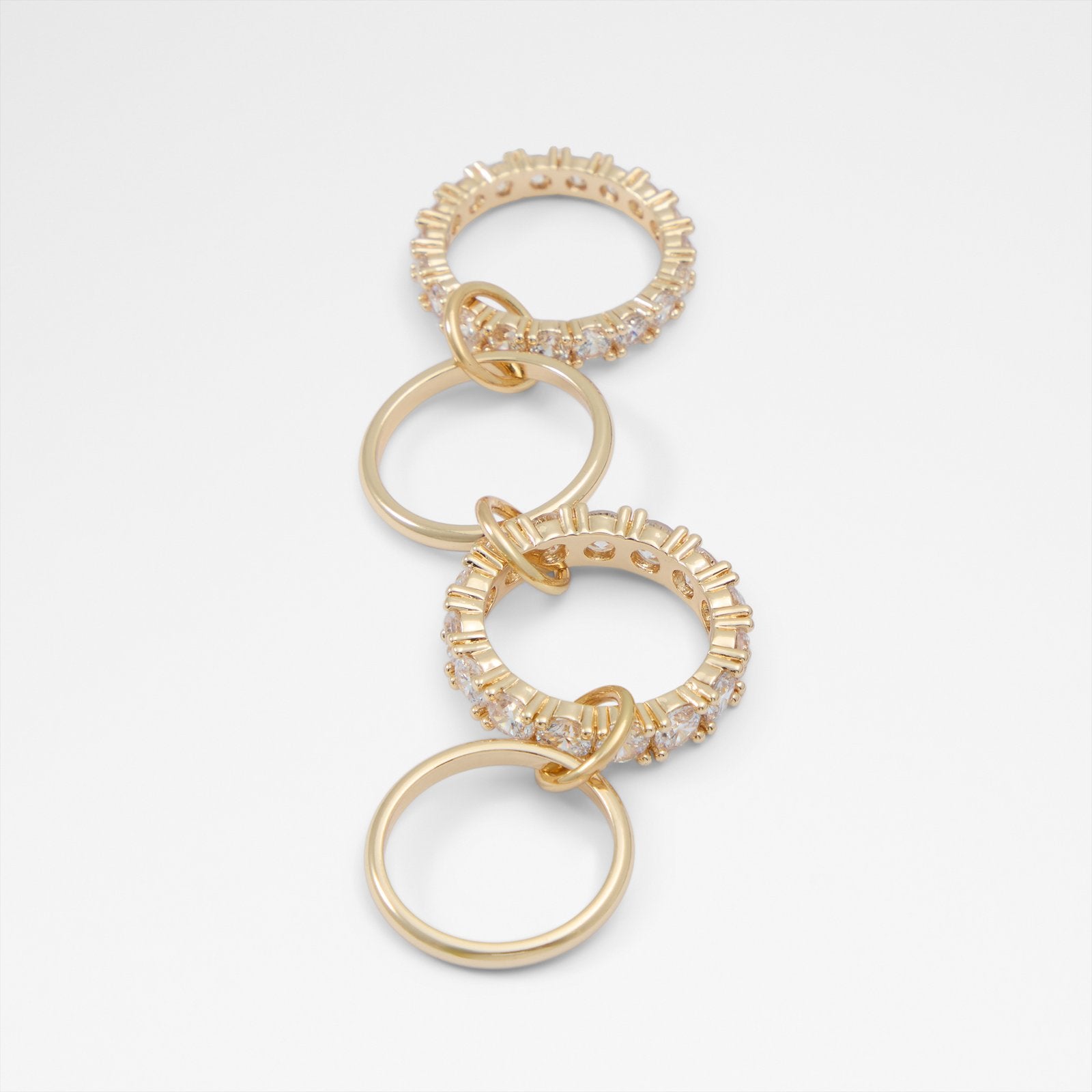 Kadın Gold Rengi Yüzük Seti-1