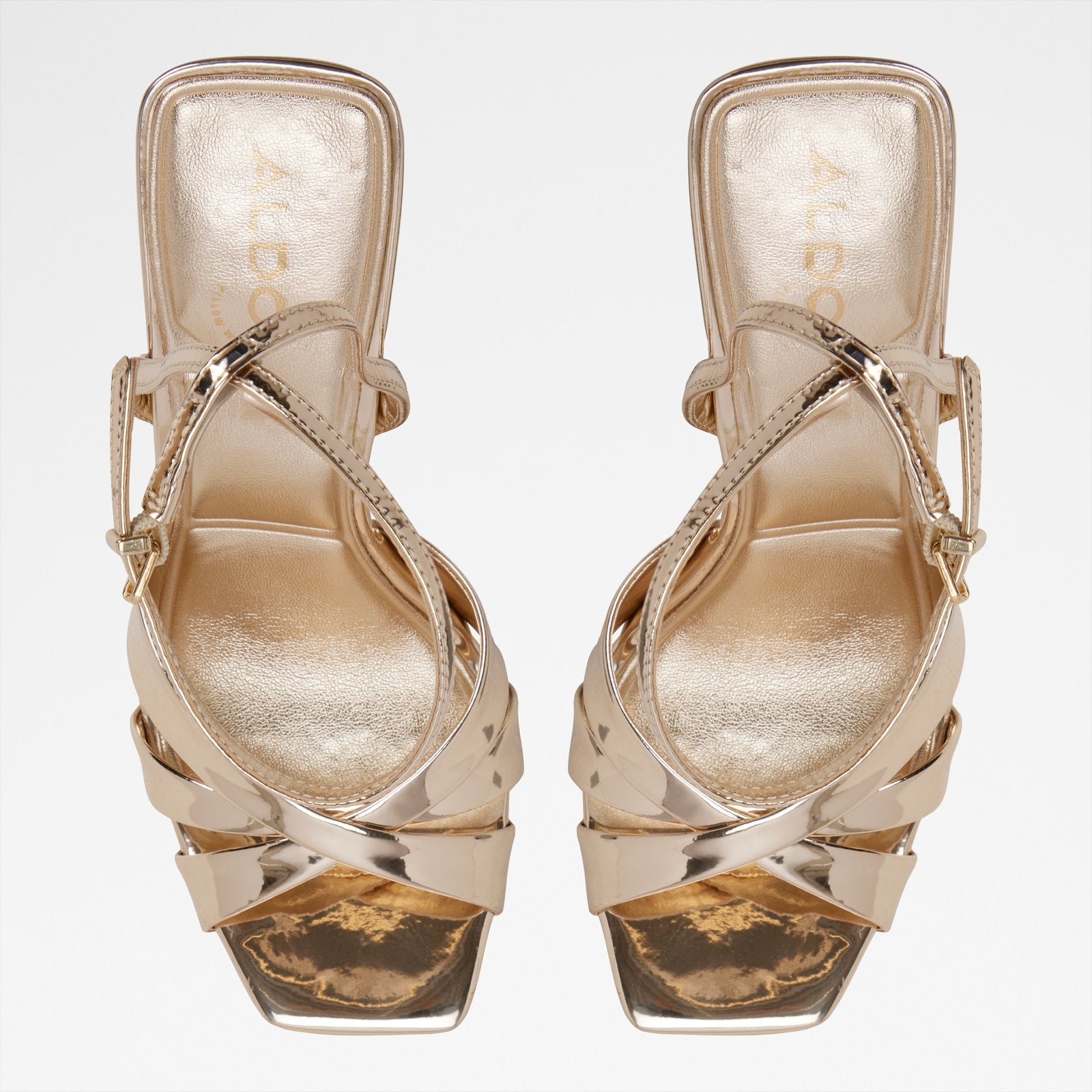 Kadın Gold Topuklu Sandalet-6