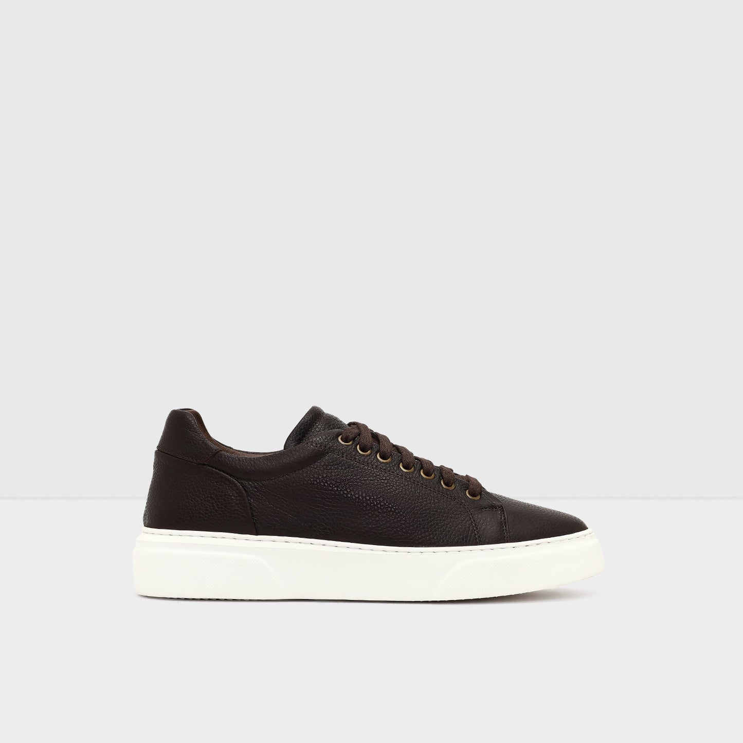 Hakiki Deri Erkek Kahve Sneaker-1