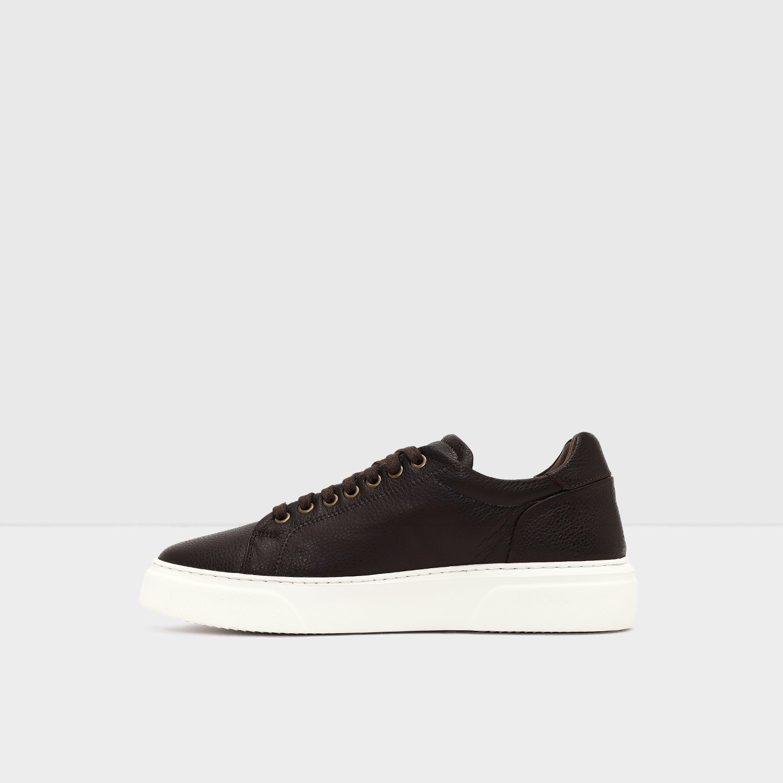 Hakiki Deri Erkek Kahve Sneaker-3