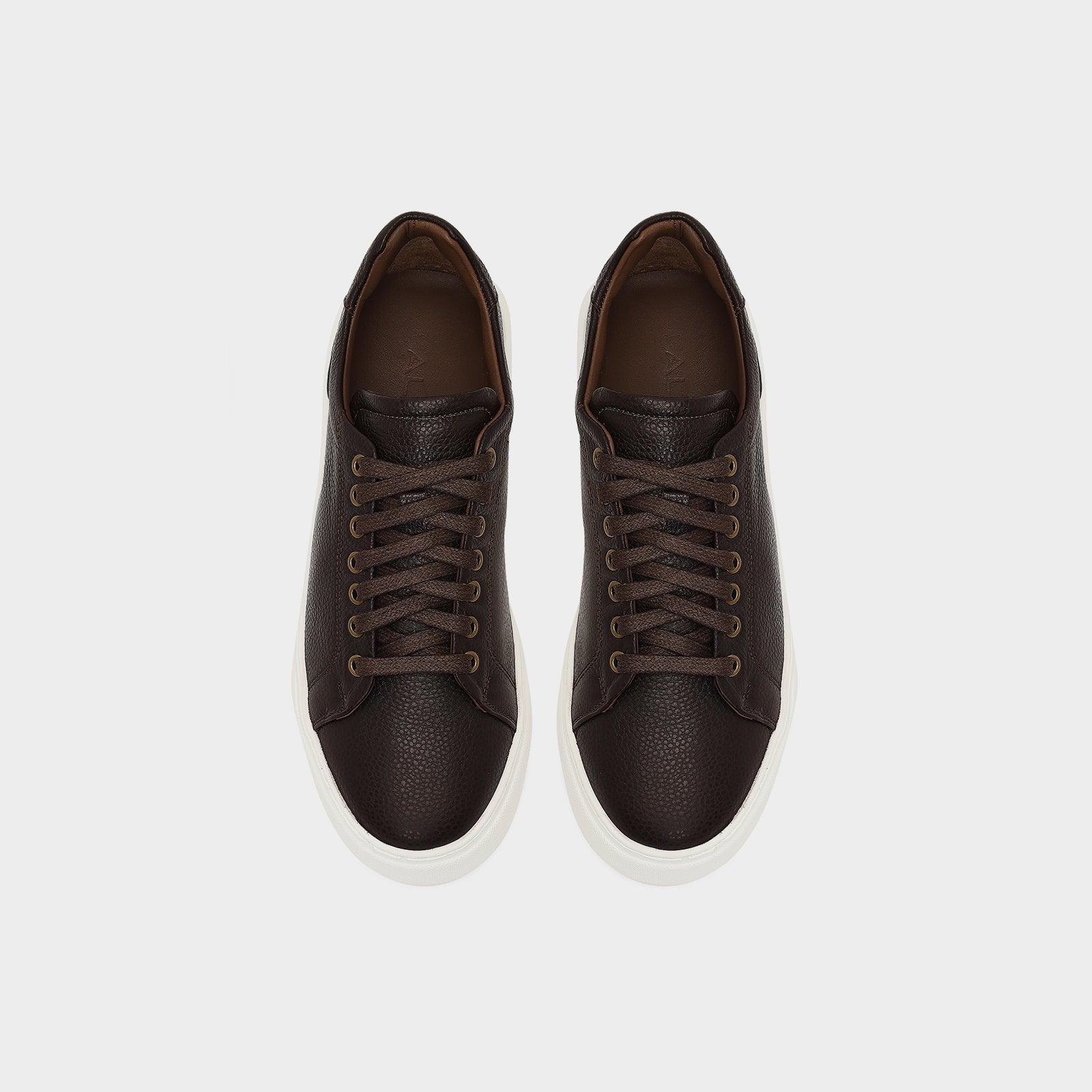 Hakiki Deri Erkek Kahve Sneaker-6