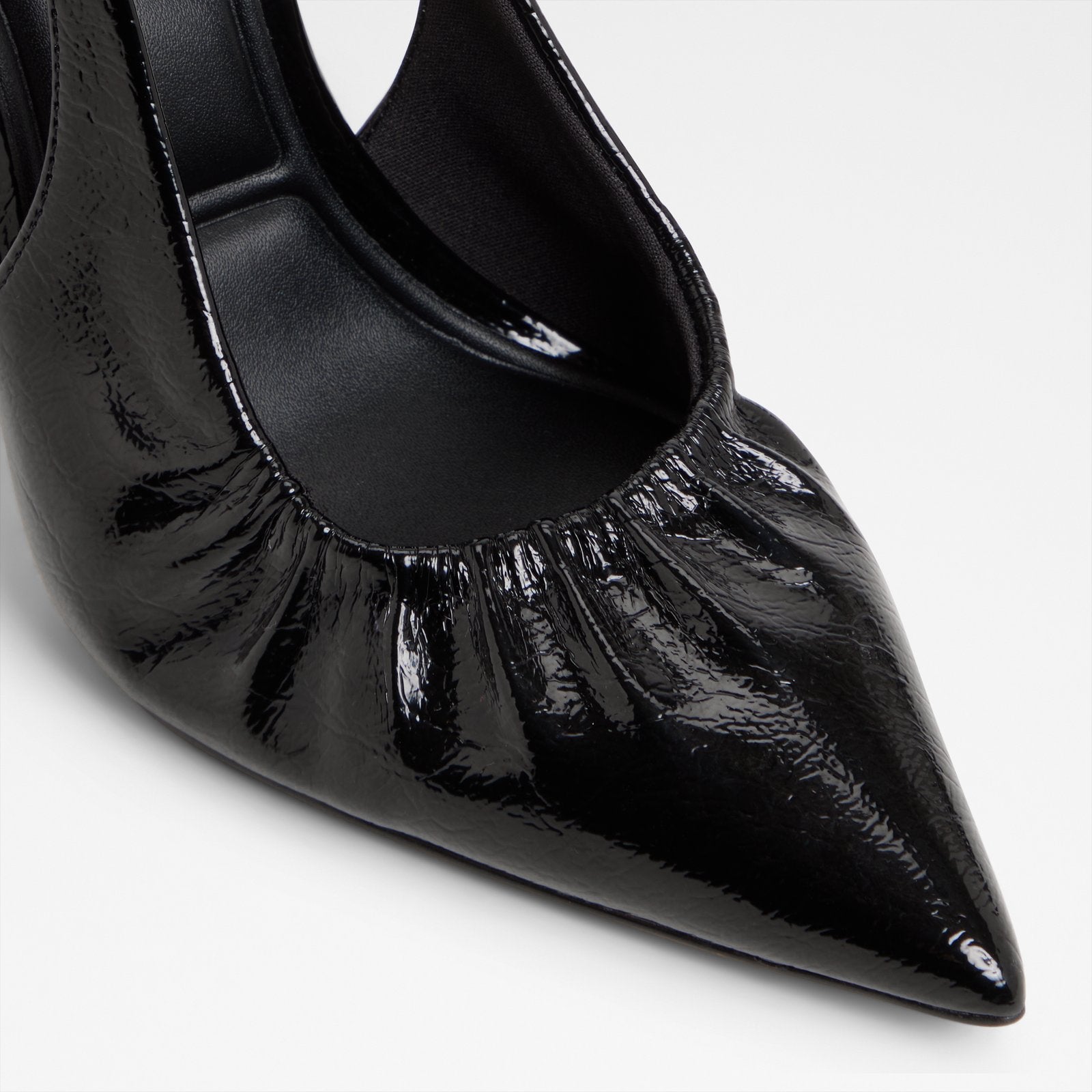 Kadın Siyah Arkası Açık Topuklu Ayakkabı-5