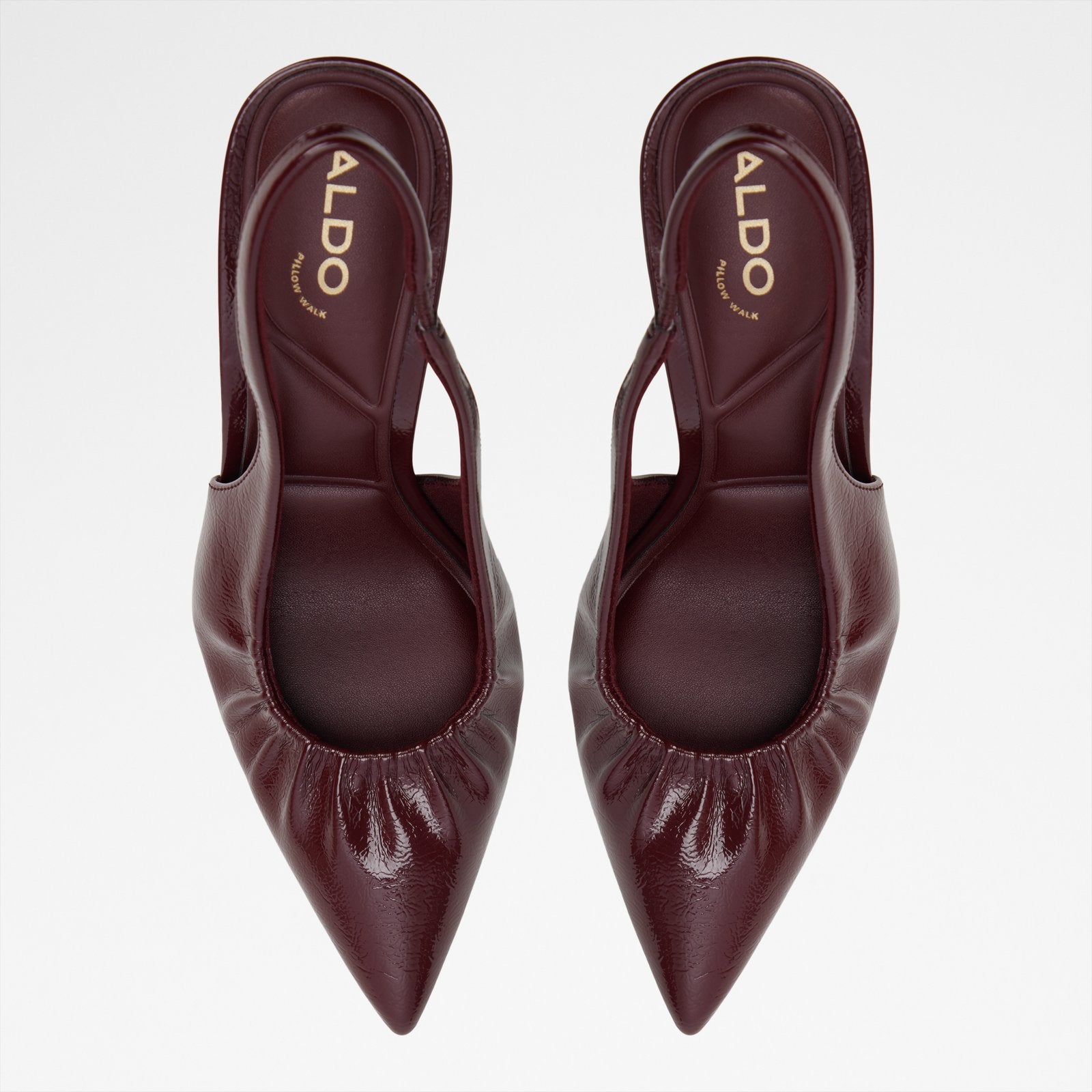 Kadın Bordo Arkası Açık Topuklu Ayakkabı-6