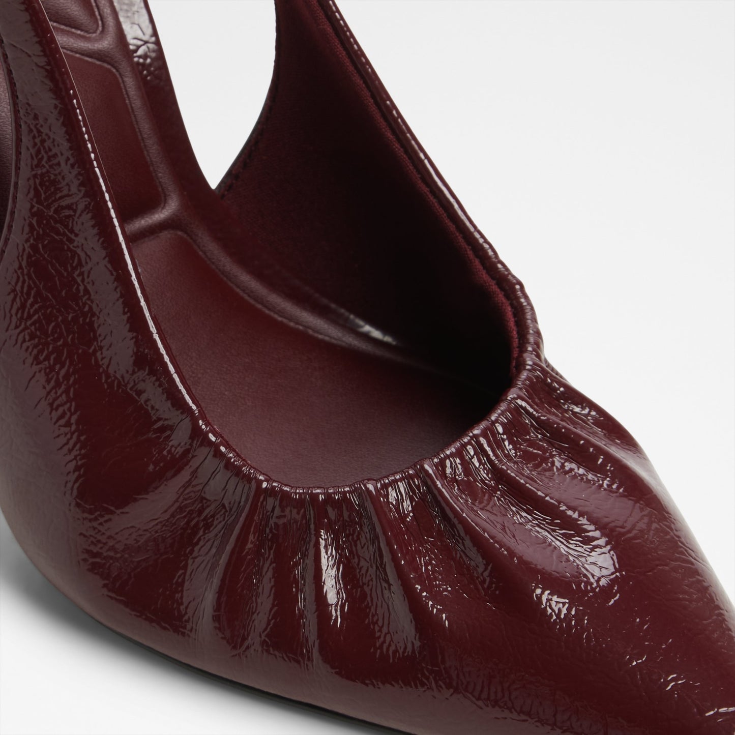 Kadın Bordo Arkası Açık Topuklu Ayakkabı-7