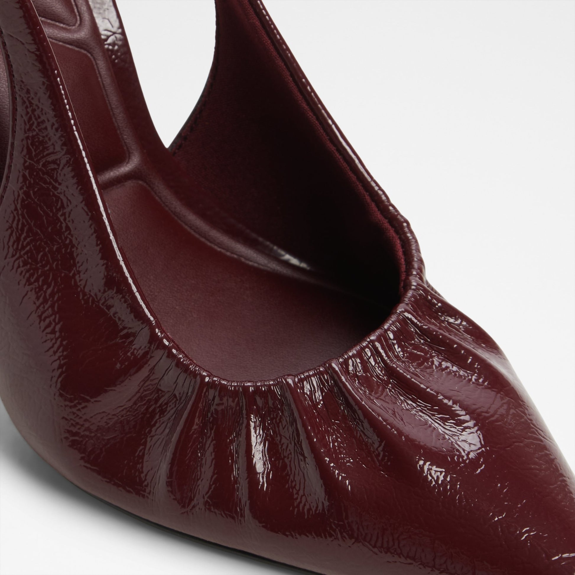 Kadın Bordo Arkası Açık Topuklu Ayakkabı-7