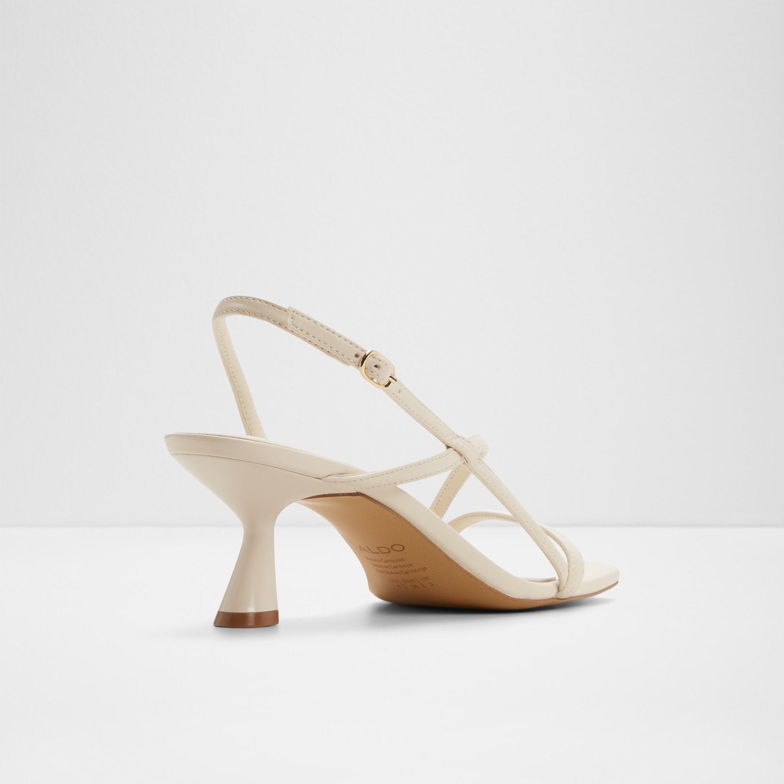 Kadın Beyaz Topuklu Sandalet-2