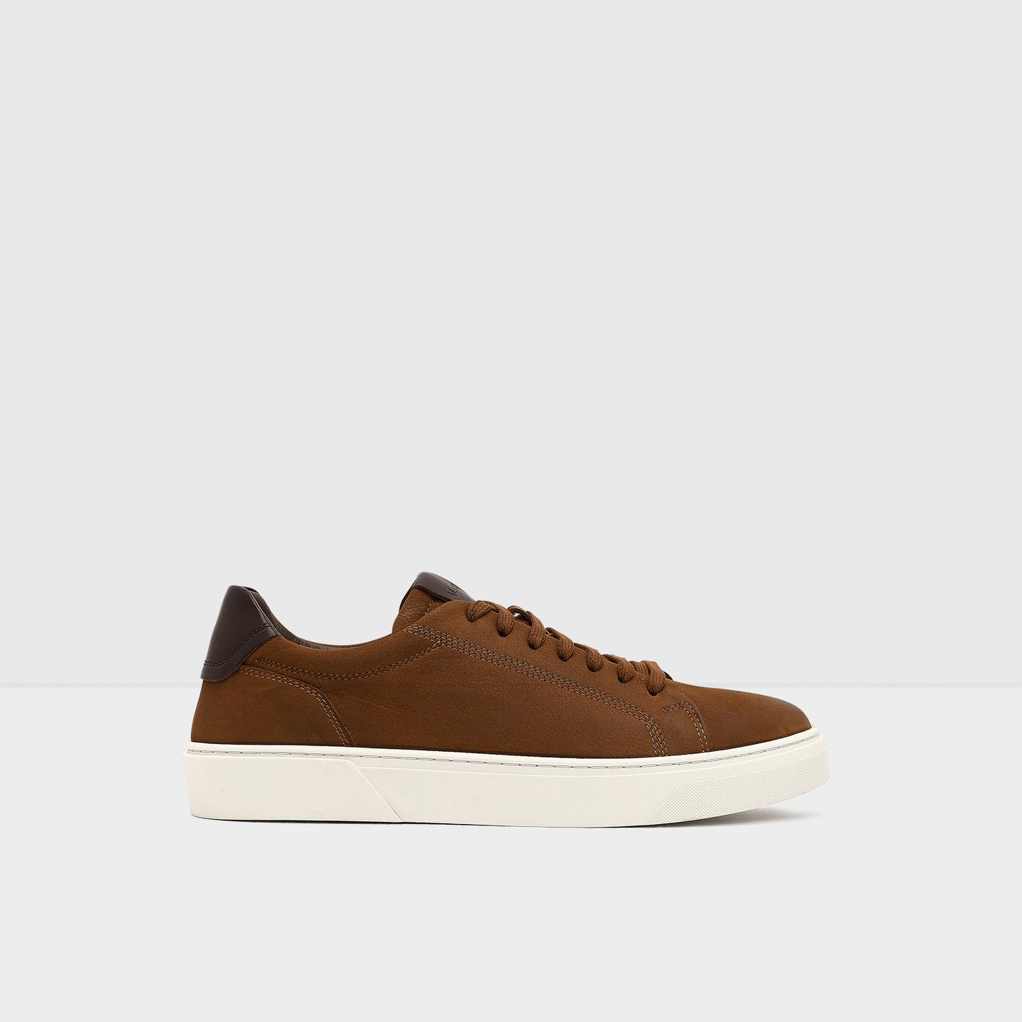 Gerçek Deri Taba Erkek Sneaker-1
