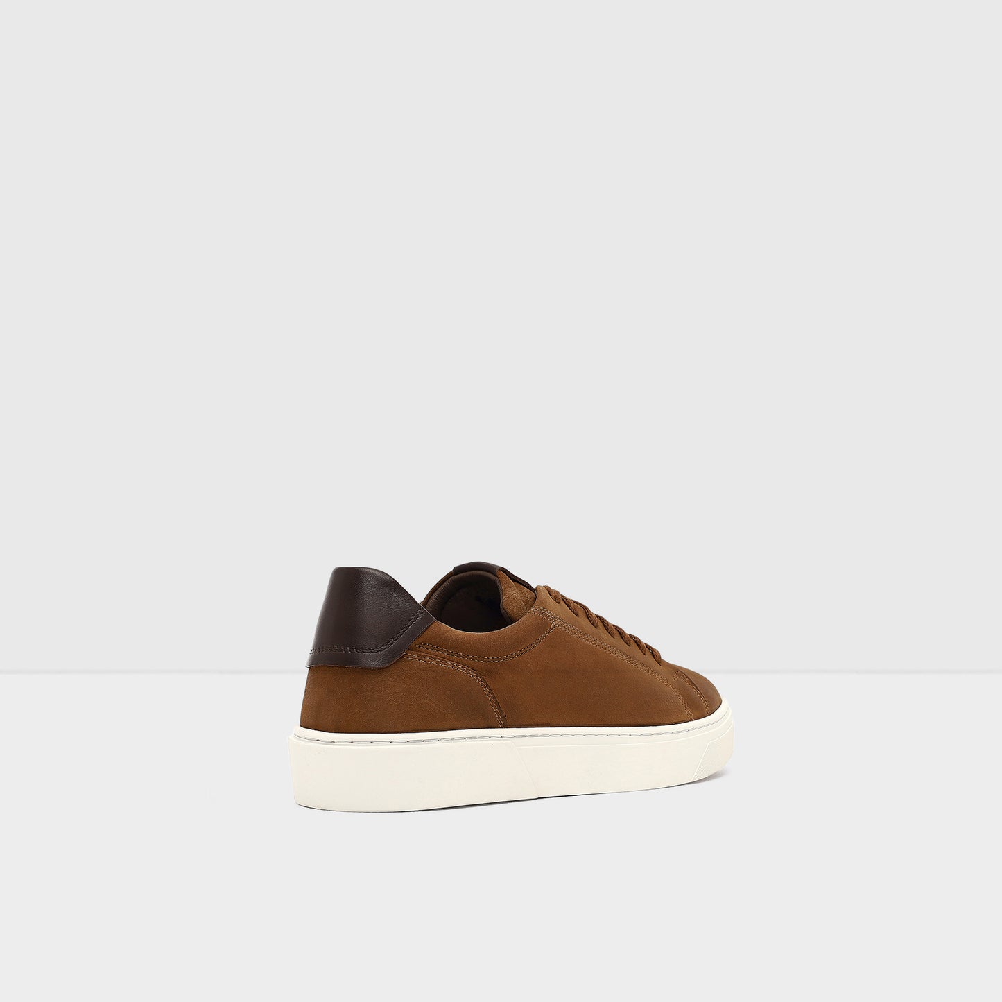 Gerçek Deri Taba Erkek Sneaker-2