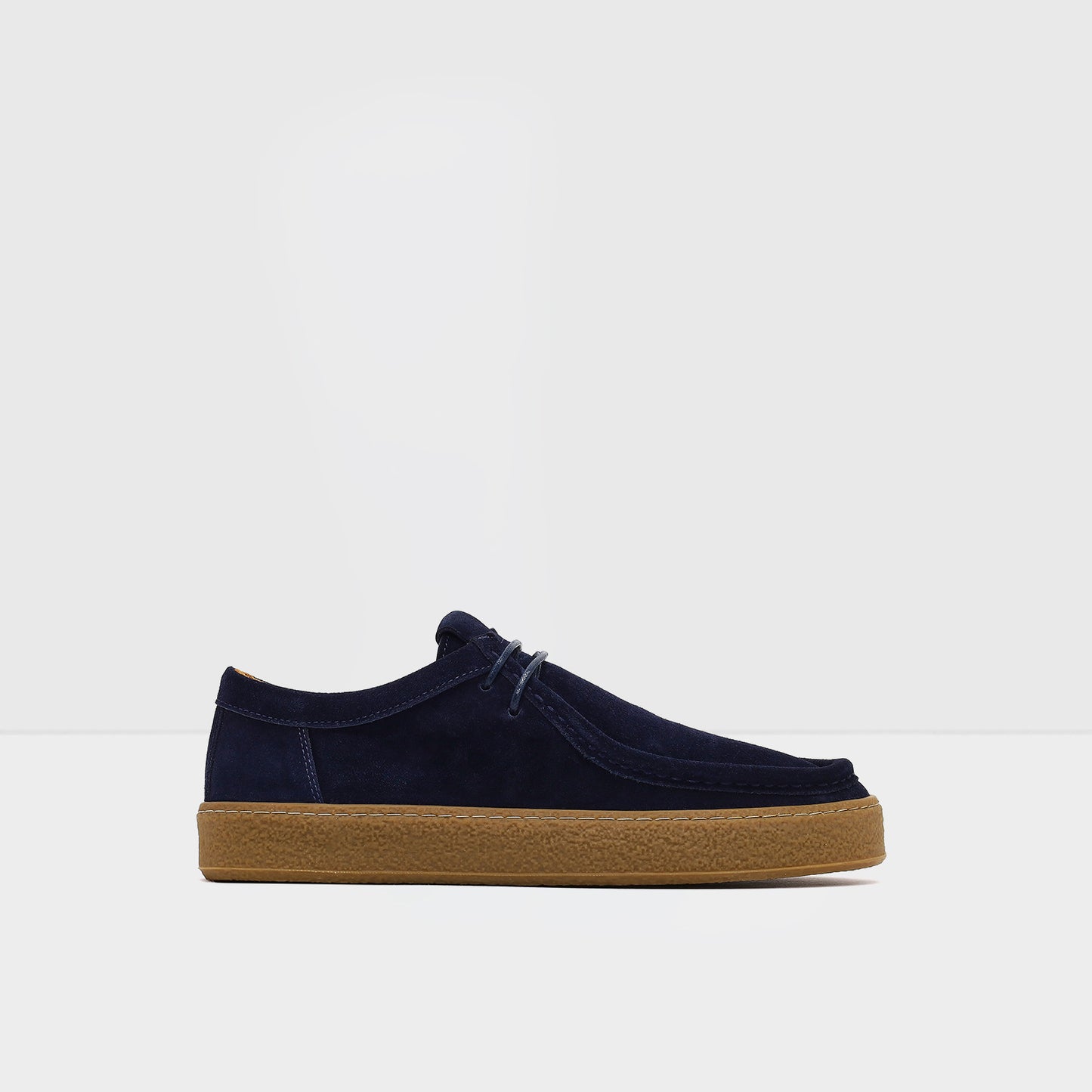Hakiki Deri Bej Erkek Lacivert Loafer-1