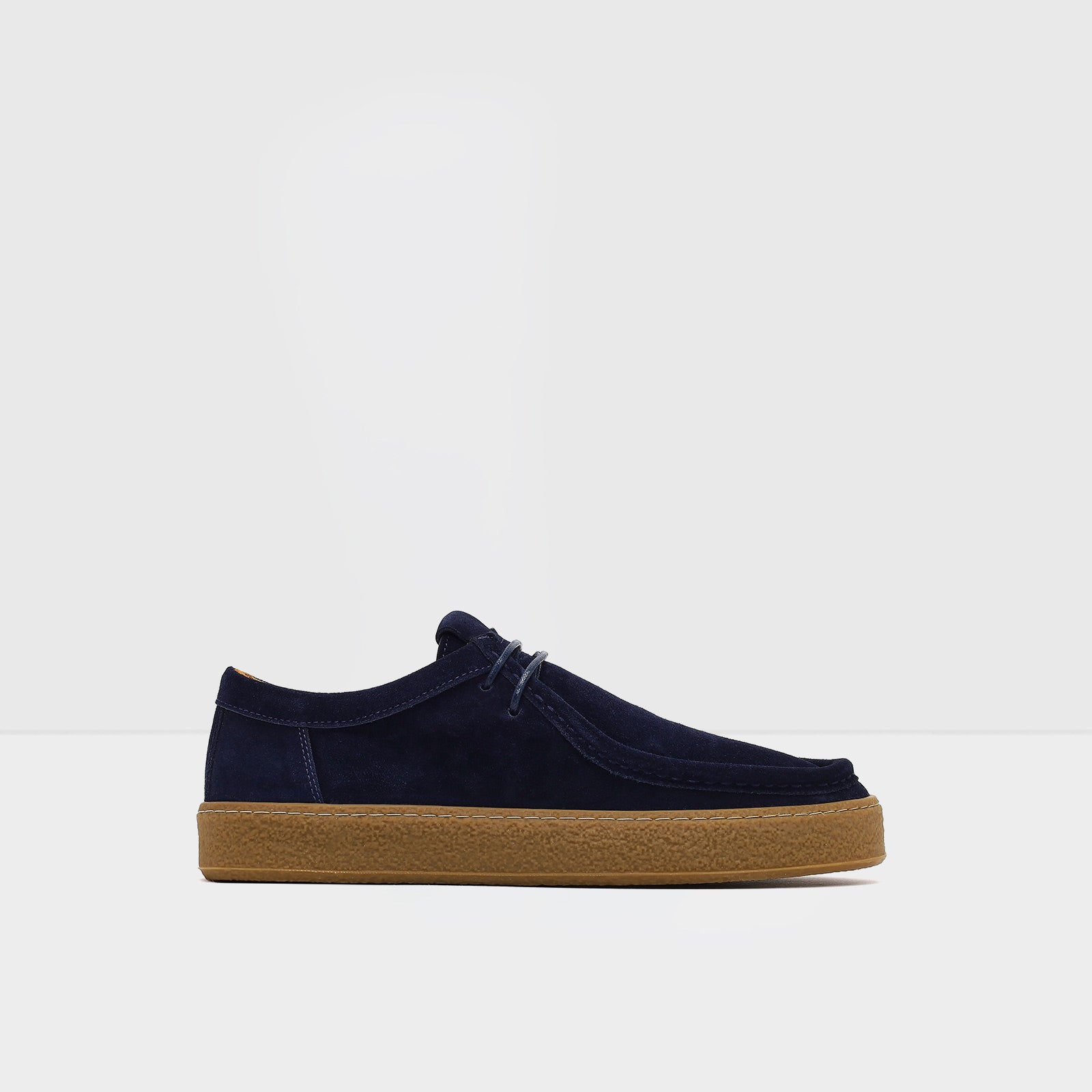 Hakiki Deri Bej Erkek Lacivert Loafer-1