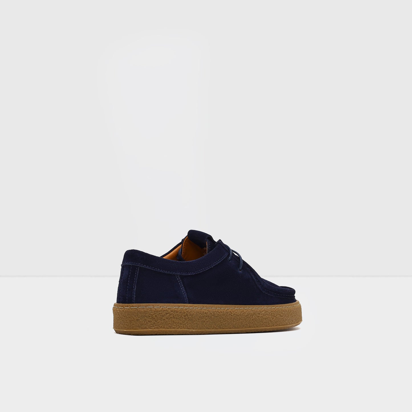 Hakiki Deri Bej Erkek Lacivert Loafer-2