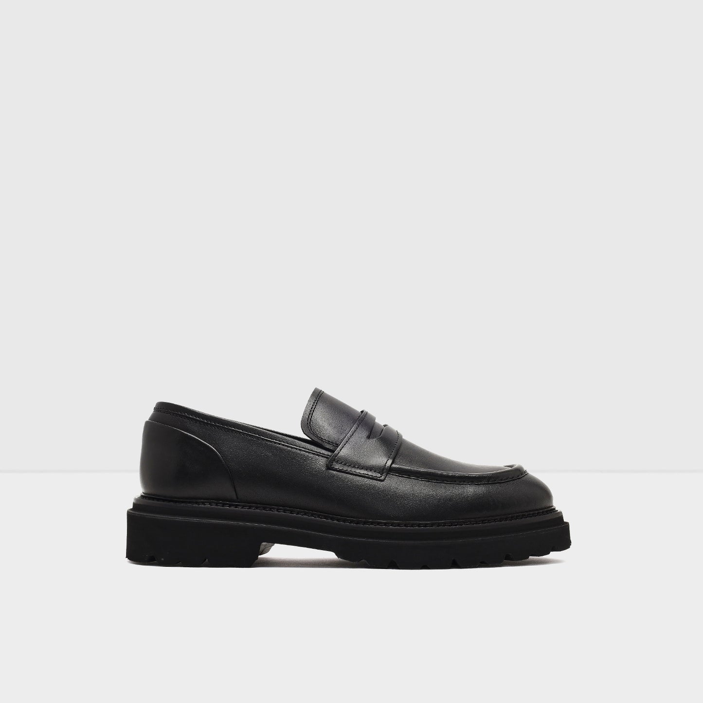 Hakiki Deri Erkek Siyah Loafer Ayakkabı-1