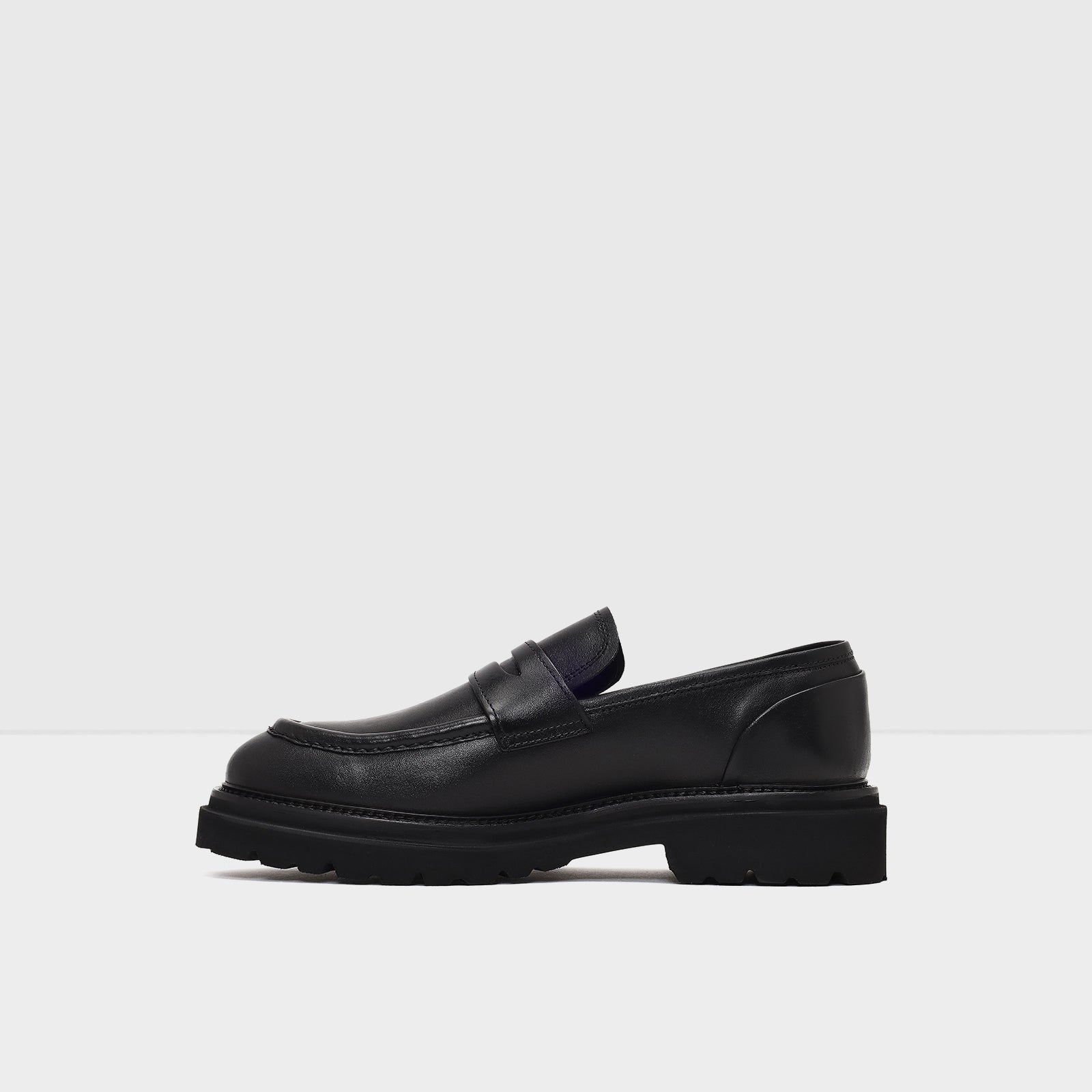 Hakiki Deri Erkek Siyah Loafer Ayakkabı-3