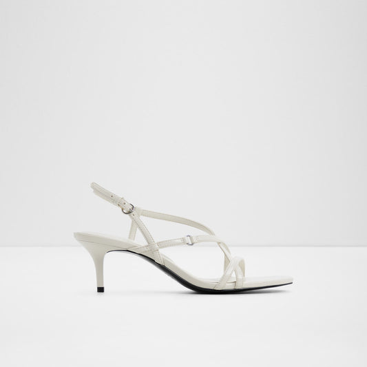 Kadın Beyaz Topuklu Sandalet-1