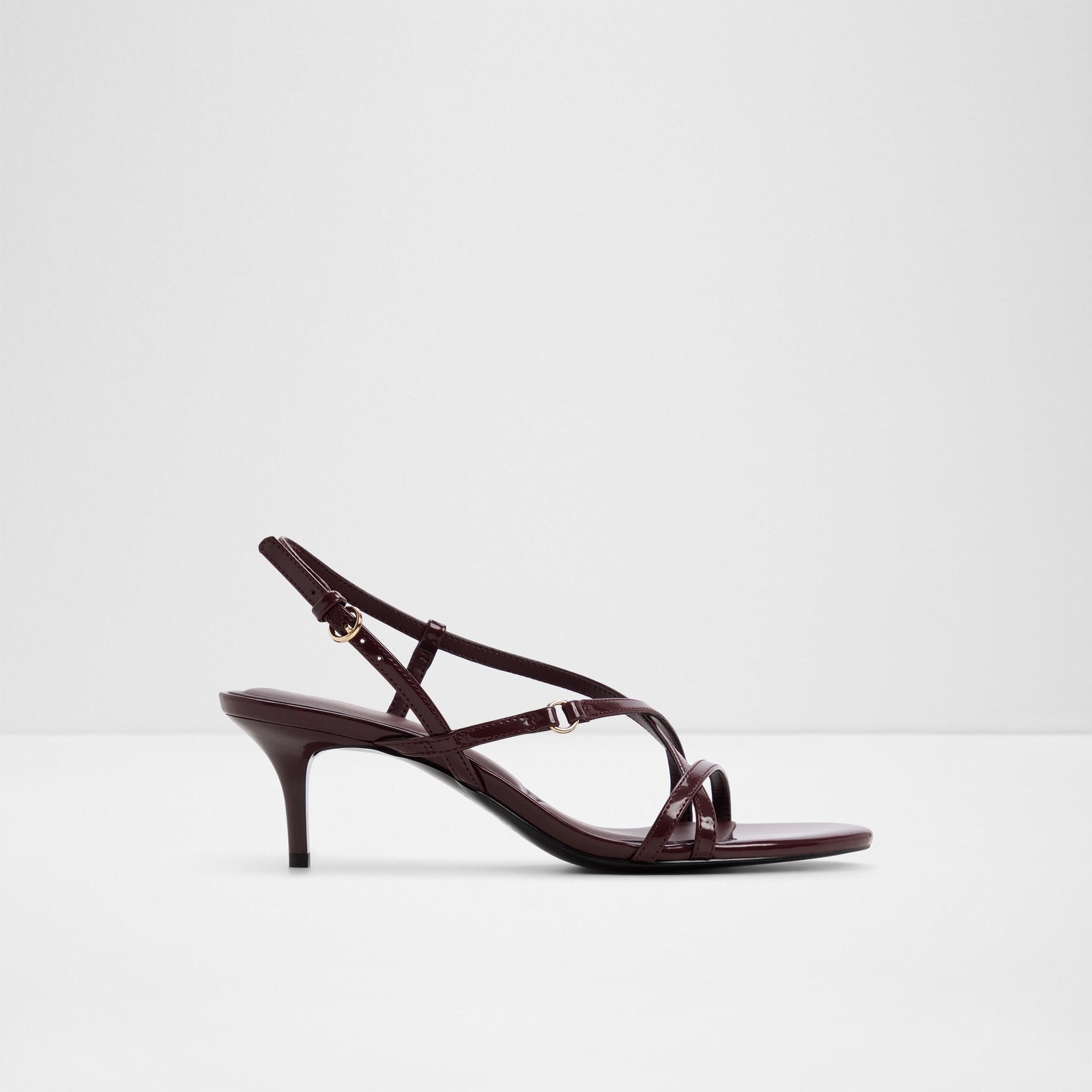 Kadın Bordo Topuklu Sandalet-1