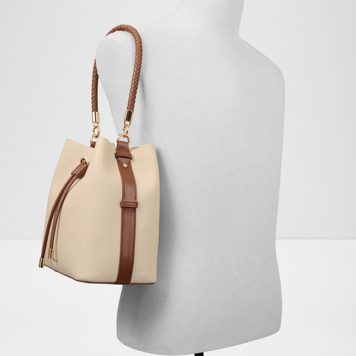 Kadın Ekru Çapraz Çanta-4