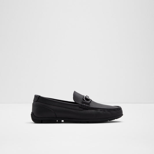 Erkek Hakiki Deri Siyah Slip-on Ayakkabı-1