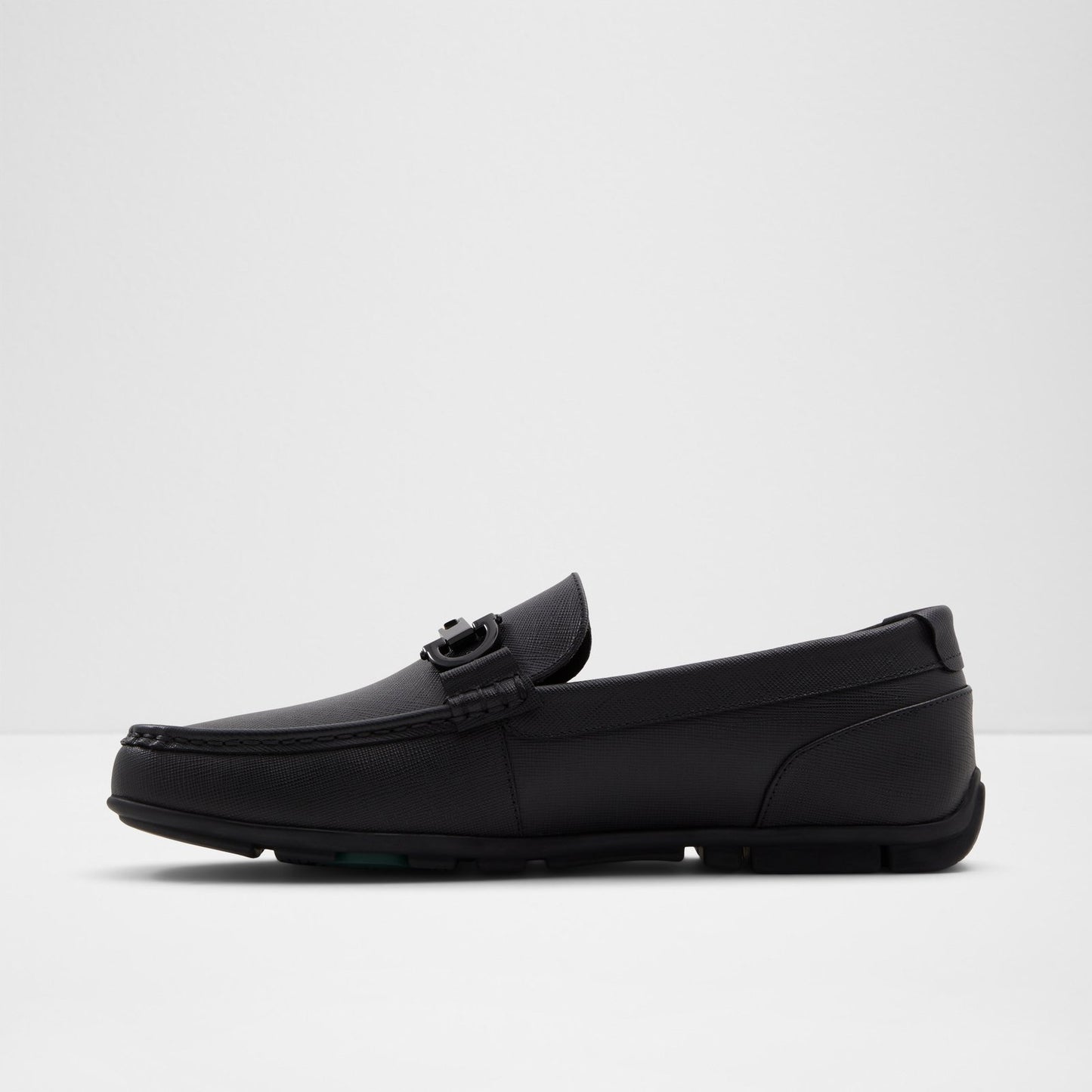 Erkek Hakiki Deri Siyah Slip-on Ayakkabı-3