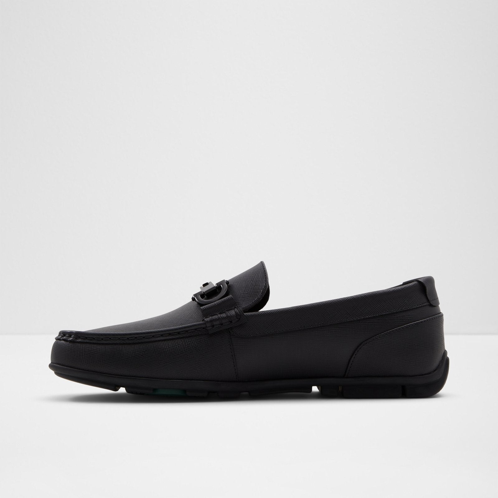 Erkek Hakiki Deri Siyah Slip-on Ayakkabı-3