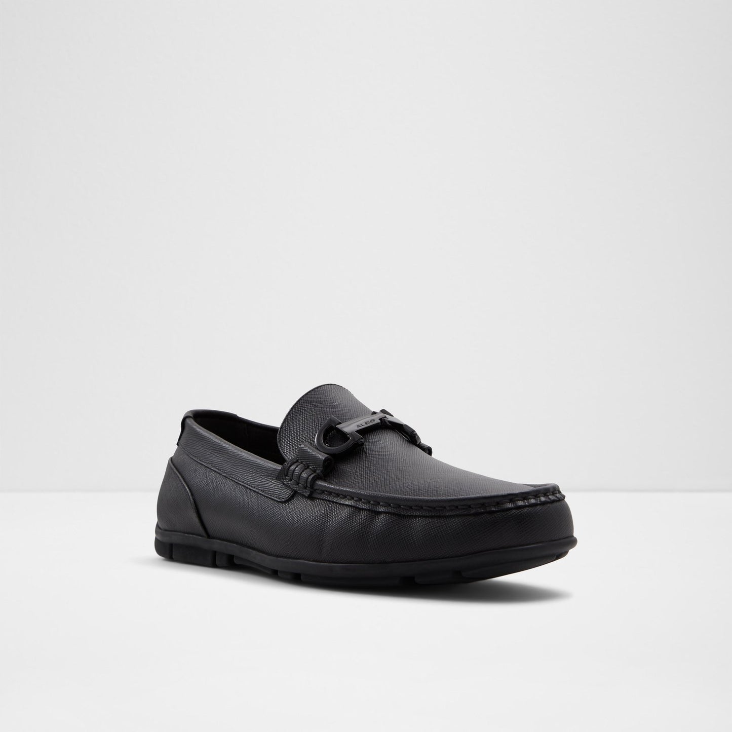 Erkek Hakiki Deri Siyah Slip-on Ayakkabı-4