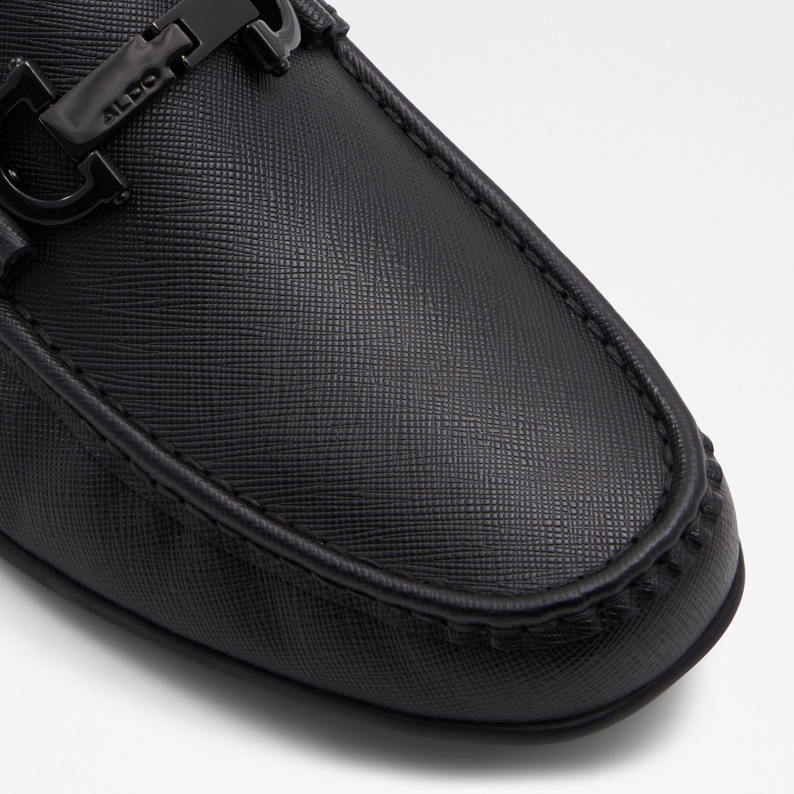 Erkek Hakiki Deri Siyah Slip-on Ayakkabı-5