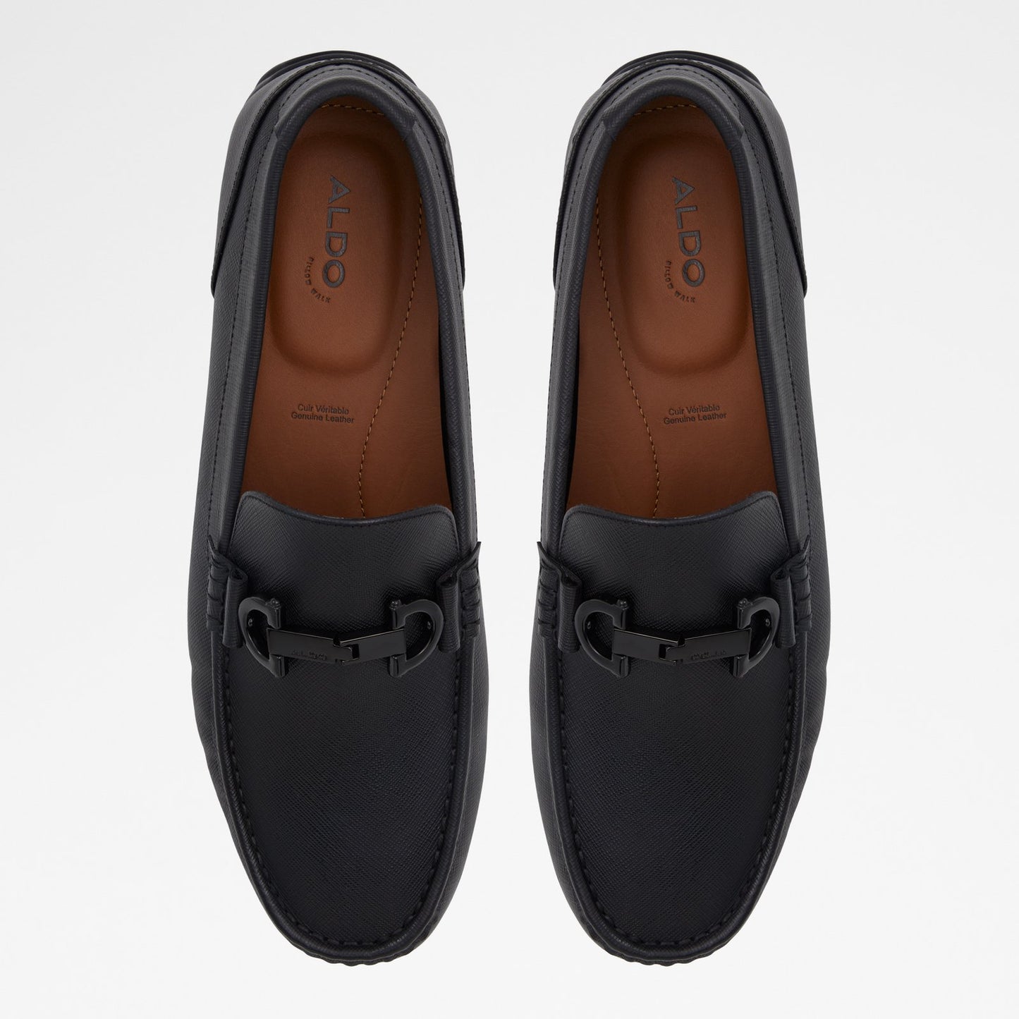Erkek Hakiki Deri Siyah Slip-on Ayakkabı-6