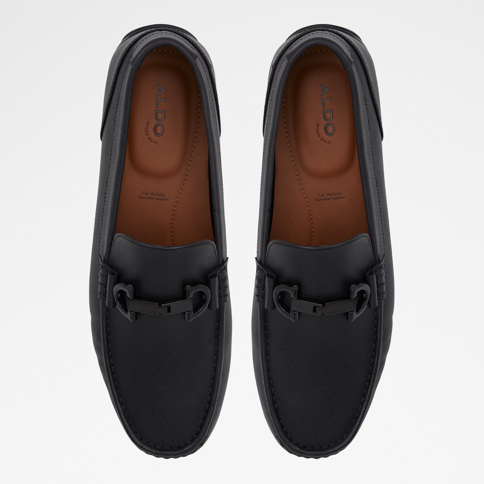 Erkek Hakiki Deri Siyah Slip-on Ayakkabı-6
