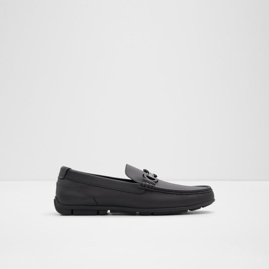 Erkek Hakiki Deri Siyah Slip-on Ayakkabı-1