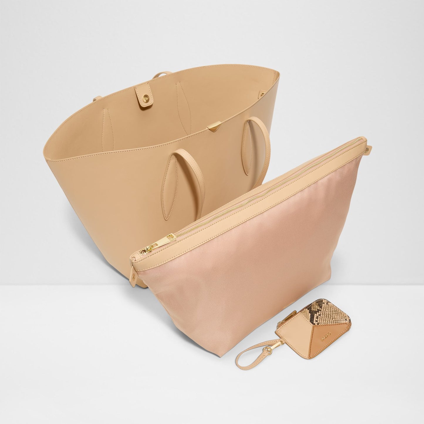 Kadın Bej Omuz ve El Çantası-3