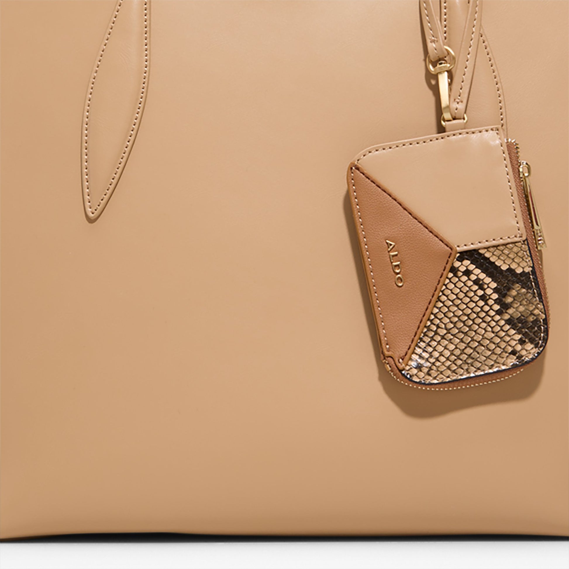 Kadın Bej Omuz ve El Çantası-5