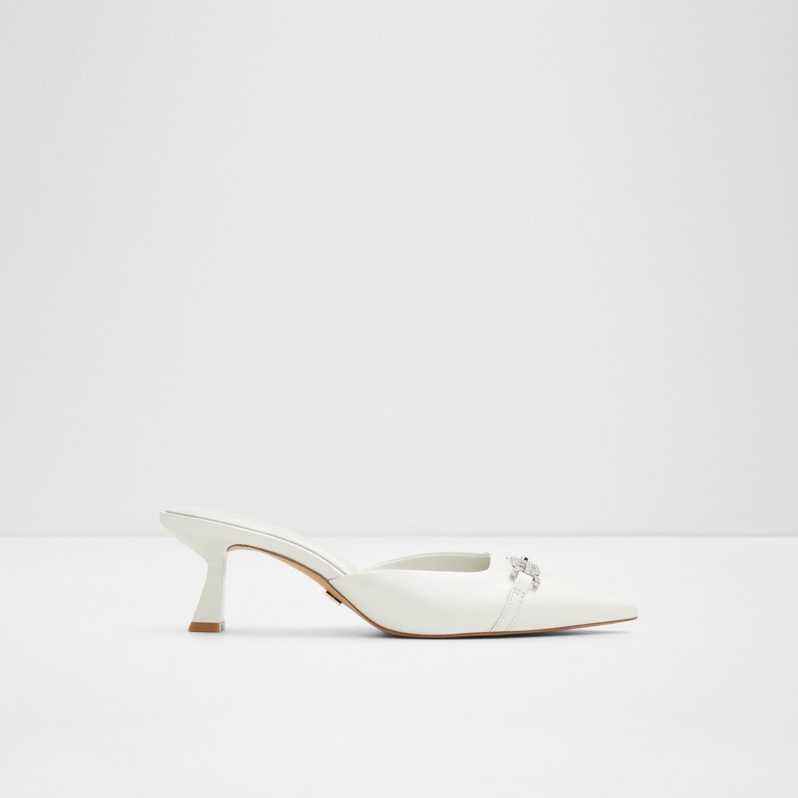 Kadın Beyaz Topuklu Terlik-1