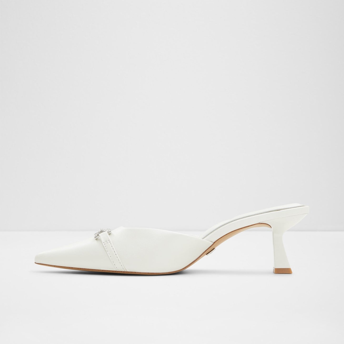 Kadın Beyaz Topuklu Terlik-3