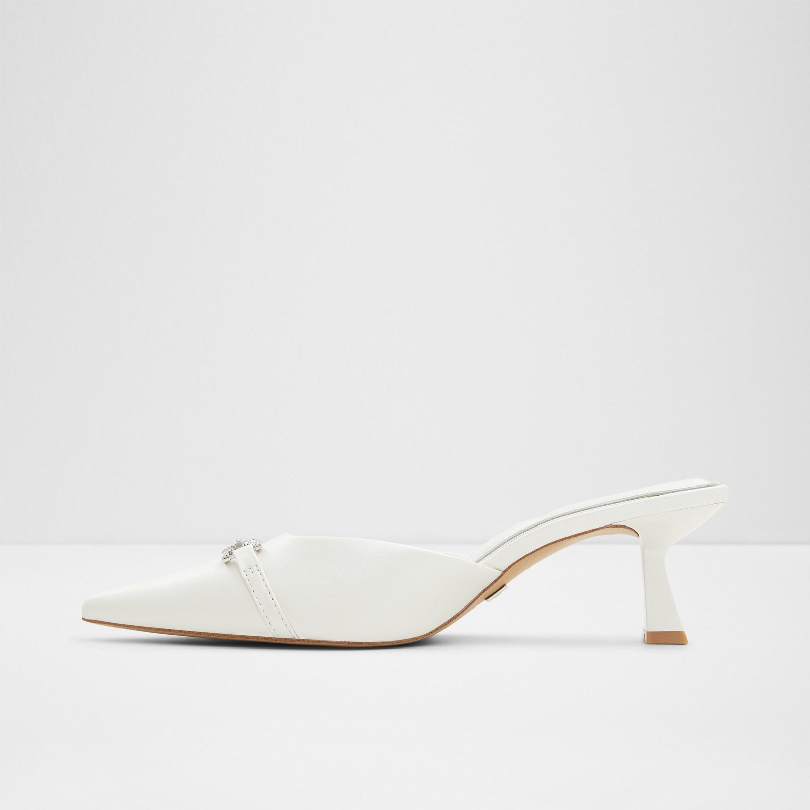 Kadın Beyaz Topuklu Terlik-3