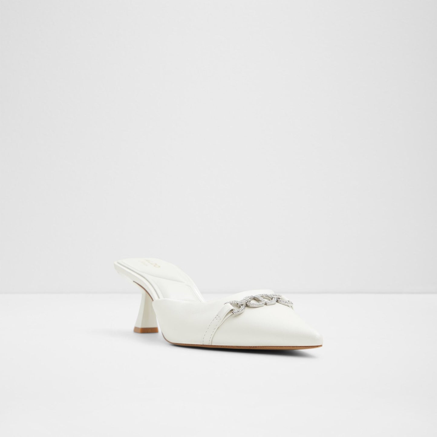 Kadın Beyaz Topuklu Terlik-4