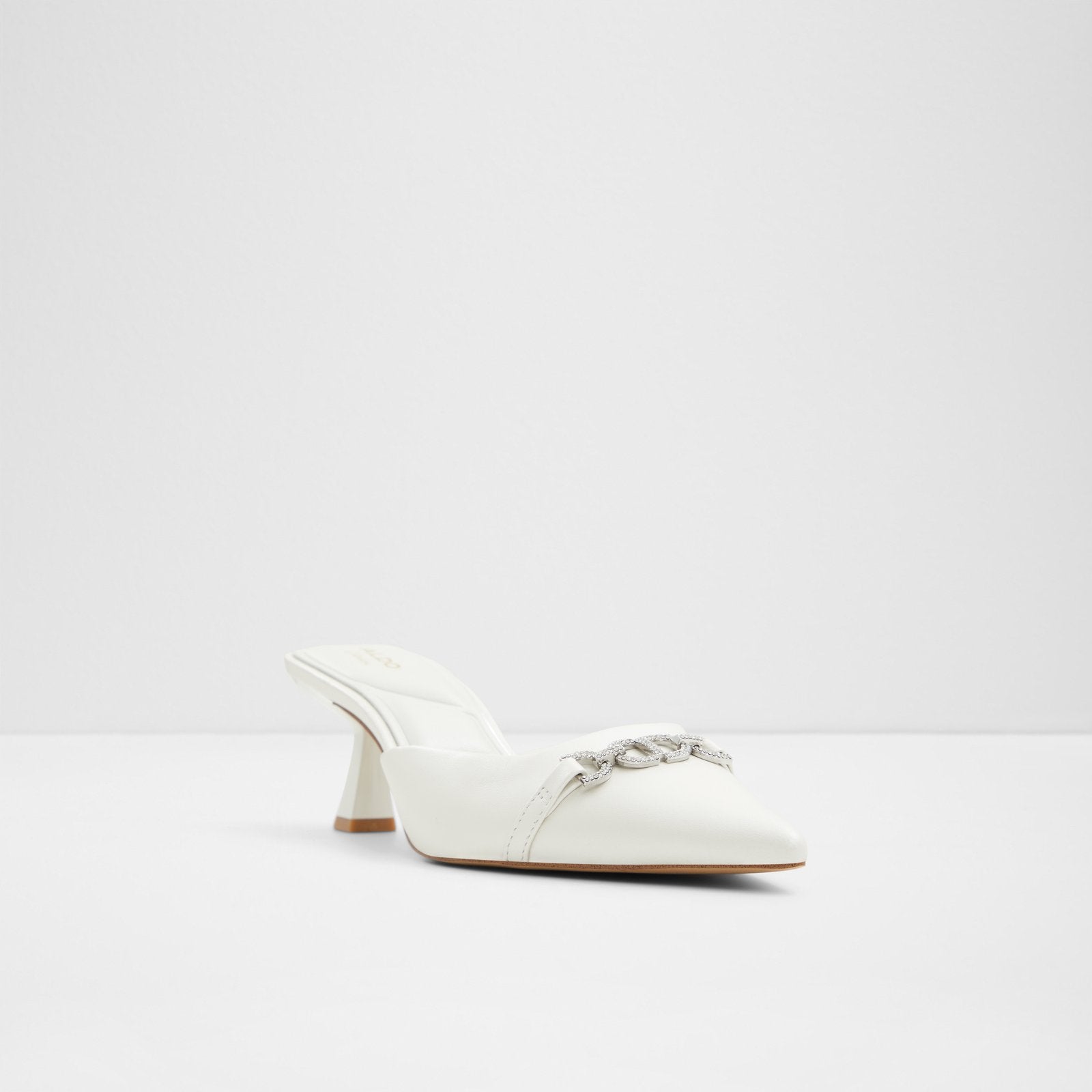 Kadın Beyaz Topuklu Terlik-4