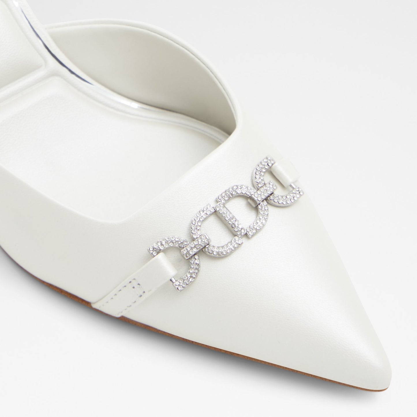 Kadın Beyaz Topuklu Terlik-5