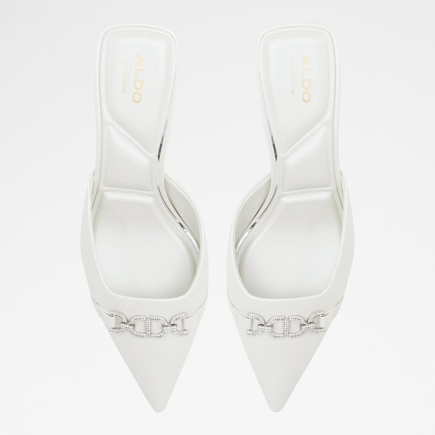 Kadın Beyaz Topuklu Terlik-6