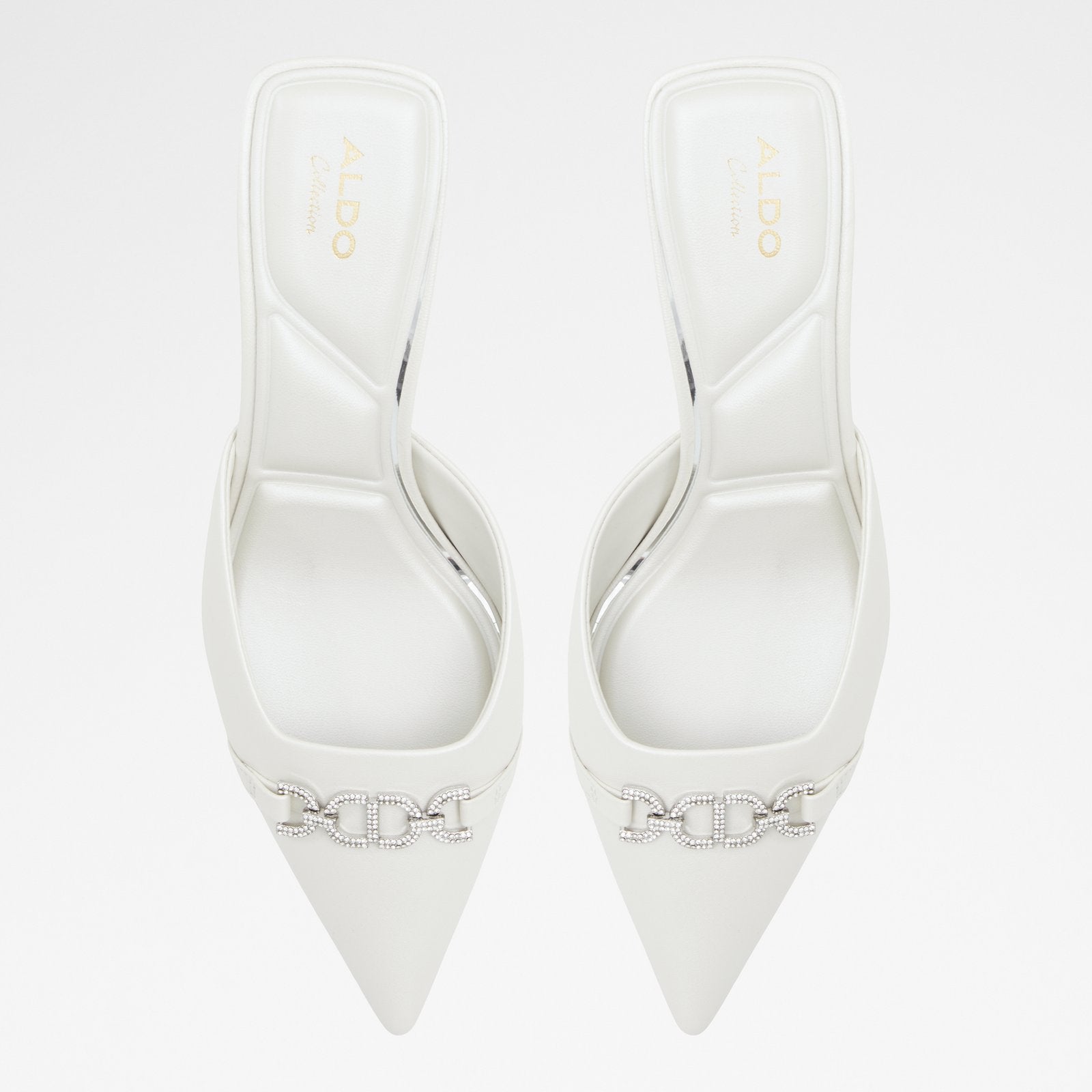 Kadın Beyaz Topuklu Terlik-6