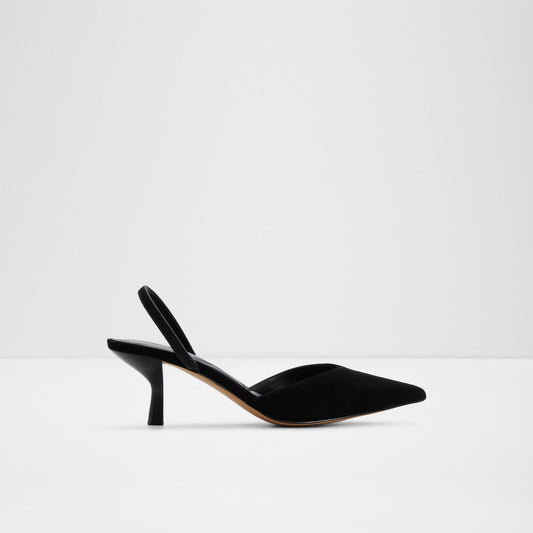 Kadın Siyah Arkası Açık Topuklu Ayakkabı-1