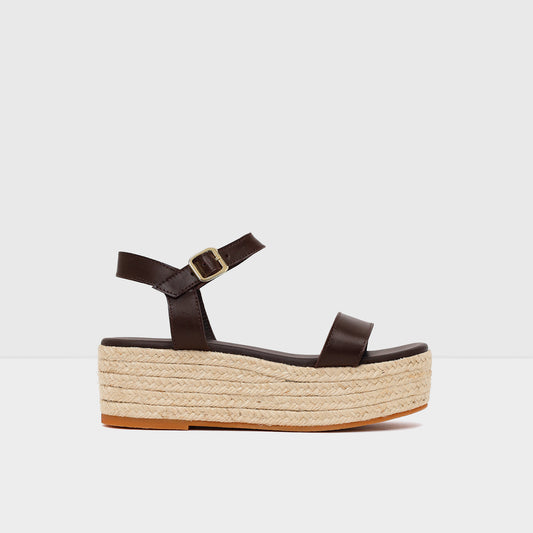 Kadın Kahve Dolgu Topuk Sandalet-1